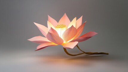 Paper Lotus Flower, a Symbol of Purity and Enlightenment, representing rebirth, spiritual awakening, and inner peace.