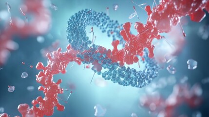 Poster - Molecular Structure in Abstract Scientific Concept