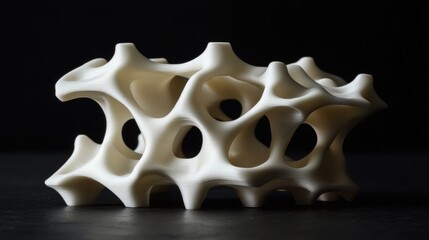 Poster - Abstract 3D Printed Sculpture with Unique Shapes
