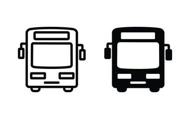 Poster - bus icon vector