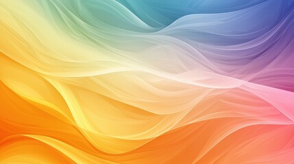 Wall Mural - Abstract Colorful Wavy Background with Gradient Color