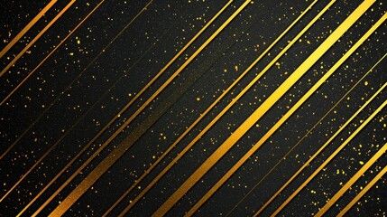 Wall Mural - Black and Gold Diagonal Lines Background Texture