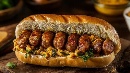 Braganca sausage sandwich