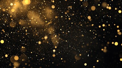 Wall Mural - Abstract Golden Glitter Lights Bokeh Background