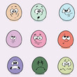 © pixalova - Egg Expression vector flat illustration