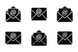 © Mgain - Email icon bundle set in silhouette style vector