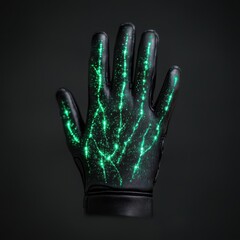 Poster - Glowing tech gloves with sparkling lights