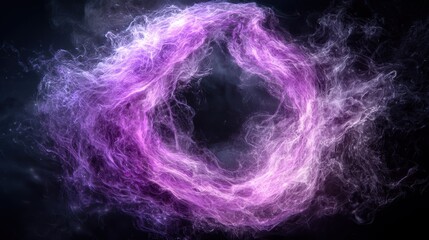 Canvas Print - Swirling purple energy vortex