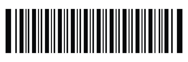 barcode label template. barcode icon. product identification code vector. vector illustration.