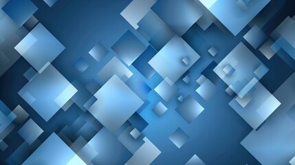 Sticker - blue checkered abstract background