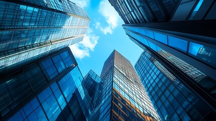 Wall Mural - Skyscrapers Reaching for the Sky