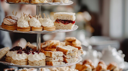 “Sweet Moments: Wedding-Themed Tea Time Treats”