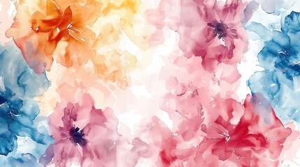 Sticker - Abstract Watercolor Floral Painting