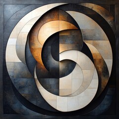 Wall Mural - Intertwined Circles