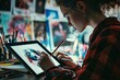 © ckybe - A graphic design student specializes in producing high-quality digital art on a tablet, blending creativity with technical expertise.