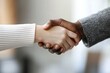 © Rahmat - A candidate and recruiter shaking hands after a successful interview in a professional office