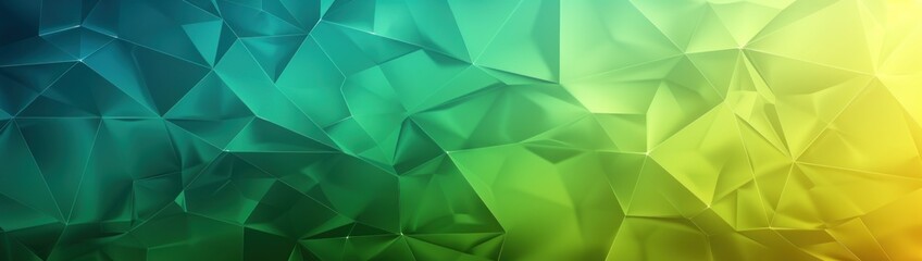 Abstract Green and Blue Low Poly Background