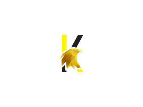 letter k eagle for your buisn...