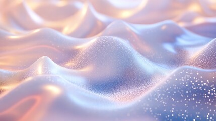 Wall Mural - Soft Textured Waves with Subtle Glitter Effect