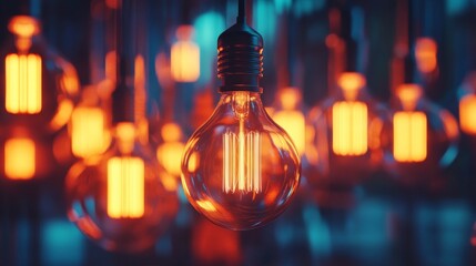 Aufkleber - Illuminating Innovation. Dynamic Light Installation Representing Breakthrough Ideas