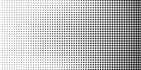 Poster - Background with monochrome dotted texture. Polka dot pattern template vector dots pattern