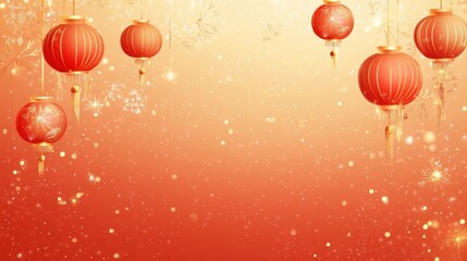 New Year Background, Merry Christmas and Happy New Year, Plain Banner Background, Vector Illustration