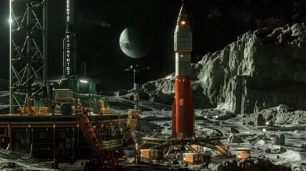 Poster - Lunar Launch Site