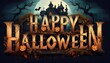 © Rahmat  - halloween party poster. halloween background with pumpkin and bats. halloween background with halloween. halloween party poster. halloween party invitation. scary halloween background. wallpaper