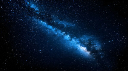 A Night Sky Filled with Stars and the Milky Way Galaxy, Displaying a Breathtaking Cosmic View