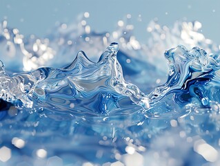 Canvas Print - Water Splash: A Close-Up Look at Nature's Beauty