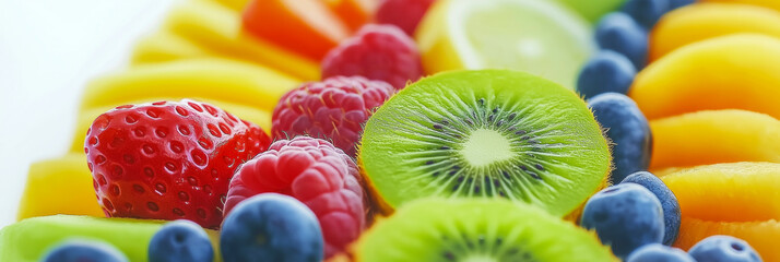 Fruit background. Close-up photo of fresh fruit