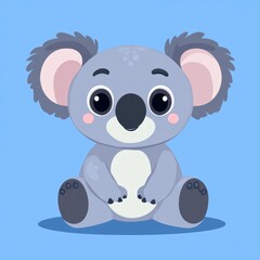 Sticker - Cute Koala Sitting.