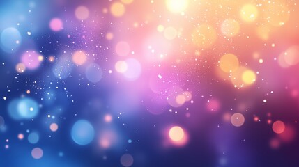 Poster - colorful bokeh background showcasing vibrant circles of light in various hues creating an abstract d