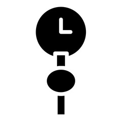 Sticker - Hour Time Watch Glyph Icon