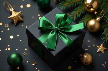 christmas background with gift boxes