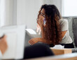 © KayExam/peopleimages.com - Woman, therapy and patient crying in consultation for mental health, addiction and support. Psychology, counseling and tears of sad girl in rehabilitation for stress, depression or trauma in office