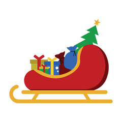 Canvas Print - Santa Sleigh