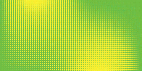Wall Mural - dots halftone green color pattern gradient texture with technology digital background. dots pop art 