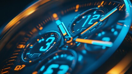 Poster - A close-up shot of a countdown timer, ticking down to zero, creating urgency. Products with marked-down prices are displayed around the timer, reinforcing the flash sale theme. Large space for text