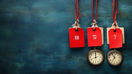 Poster - A high-energy flash sale promotion with a bold digital countdown timer. Various products are shown with striking red tags, highlighting old versus new prices to draw attention to the discounts. Large