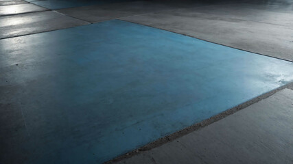 Wall Mural - Soft blue light on smooth concrete surface background