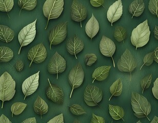 Wall Mural - green pattern