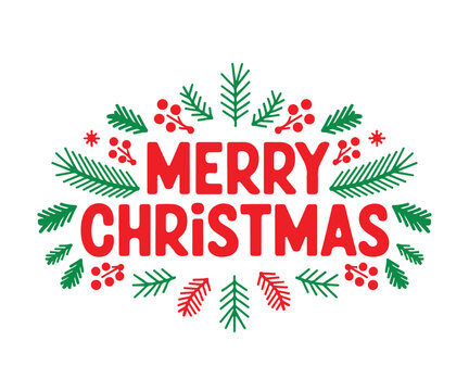merry christmas lettering