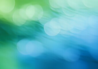 Wall Mural - abstract blurred gradient background with green and blue bokeh lights. design for banners, posters, 