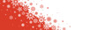© Yulia Ogneva - Horizontal banner with white and red Christmas symbols. Christmas snowflakes. Winter background with place for text.