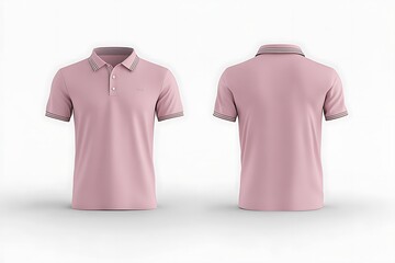 Wall Mural - Pink Polo Shirt Mockup