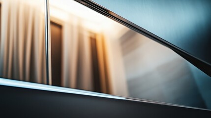 Poster - Close Up of a Metallic Surface Reflecting Light