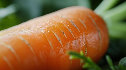 Canvas Print - Close-up of a Fresh Carrot