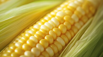 Canvas Print - Close-Up of Fresh Corn on the Cob