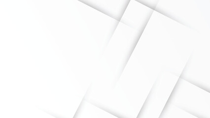 Wall Mural - diagonal layered white stripes background